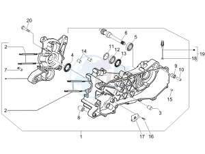 S 50 4T 2V 25 Kmh NL drawing Crankcase