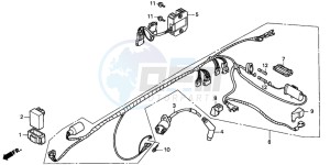 TRX200D FOURTRAX drawing WIRE HARNESS