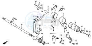 C90CW 70 drawing GEARSHIFT DRUM