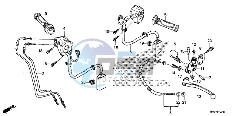 HANDLE LEVER/SWITCH/CABLE