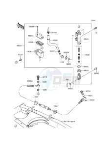 KLX125 KLX125CDS XX (EU ME A(FRICA) drawing Rear Master Cylinder