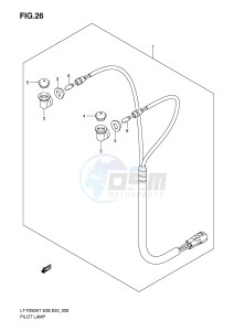 LT-F250 (E28-E33) drawing PILOT LAMP