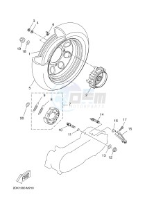 CW50 NEO'S (2JD3) drawing REAR WHEEL