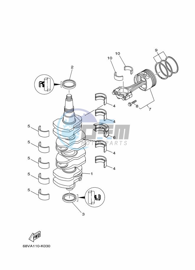 CRANKSHAFT--PISTON