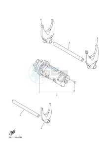 XVS950CR XVS950 CAFE RACER XV950 RACER 60TH ANNIV. (B33E) drawing SHIFT CAM & FORK