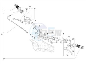 PRIMAVERA 50 4T 3V E4 30 MPH NOABS 30 Mph (NAFTA) drawing Handlebars - Master cil.