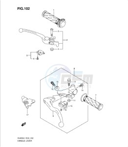 DL650 drawing HANDLE LEVER (DL650L1 E19)