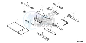 CB500XE CB500X ABS UK - (E) drawing TOOLS