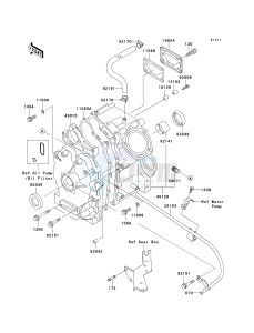 KAF620 G MULE 3000 (G1-G5) MULE 3000 drawing CRANKCASE