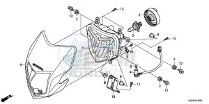 CRF250LE CRF250L Korea - (KO) drawing HEADLIGHT