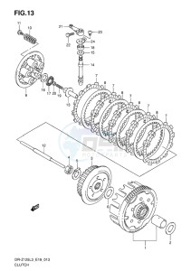 DR-Z125 EU drawing CLUTCH