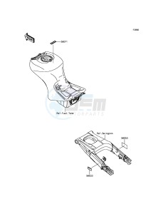 ZZR1400 ABS ZX1400JGF GB XX (EU ME A(FRICA) drawing Labels