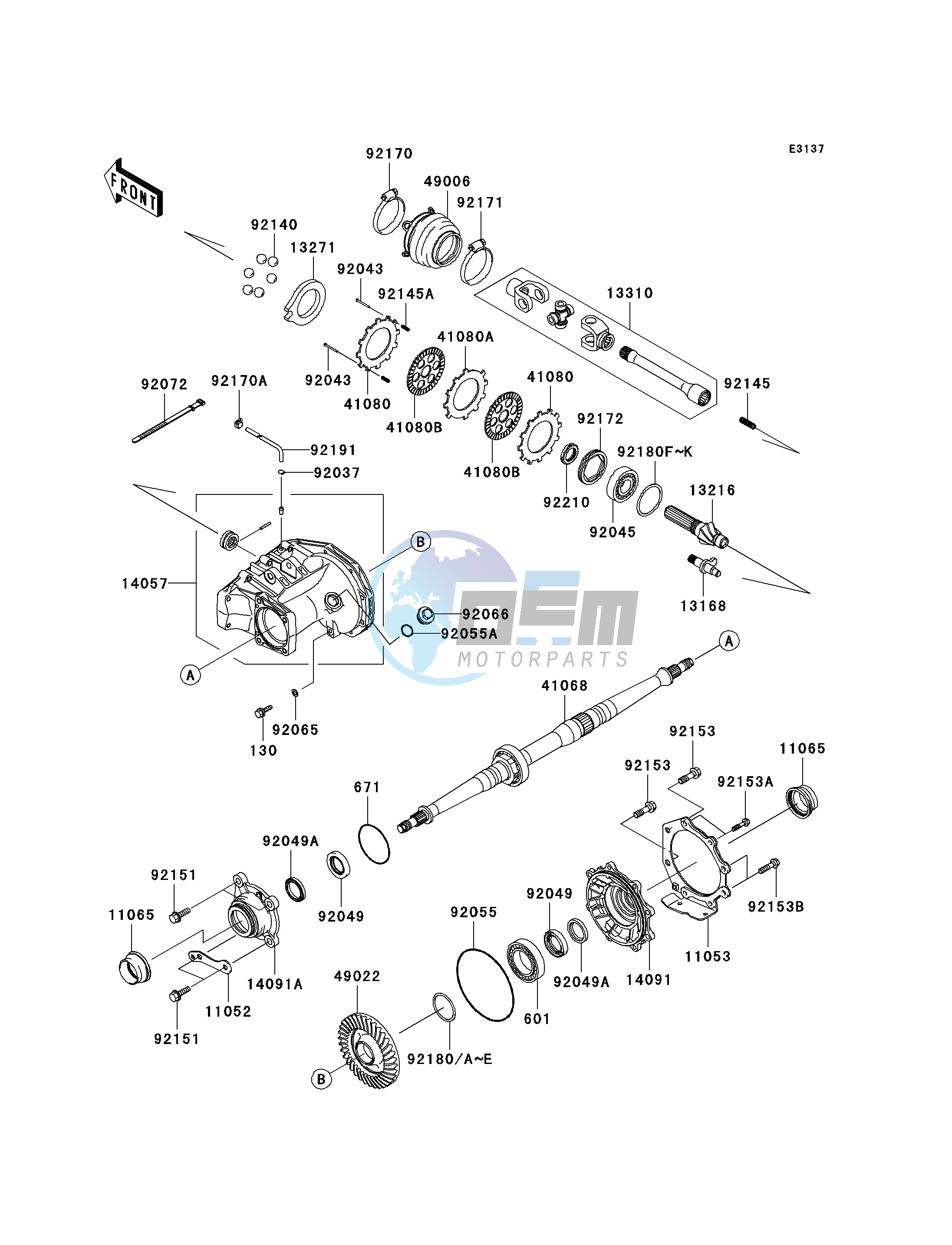 DRIVE SHAFT-REAR