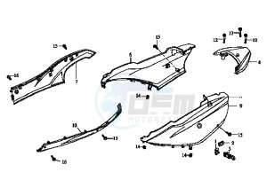 MASK EU2 - 50 cc drawing SIDE COVERS