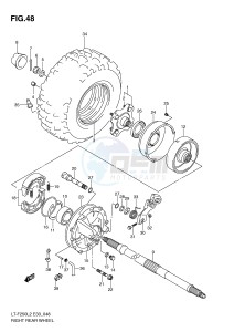 LT-F250 (E33) drawing RIGHT REAR WHEEL