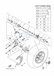 YFM700FWAD GRIZZLY 700 EPS (BDEB) drawing REAR WHEEL