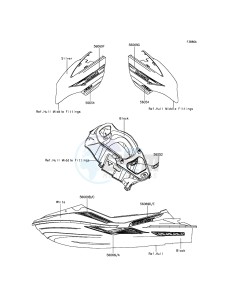 JET_SKI_ULTRA_LX JT1500KDF EU drawing Decals(White)