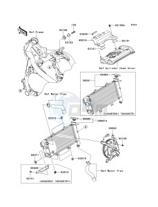 EX 650 A [NINJA 650R] (A6F-A8F) A7F drawing RADIATOR