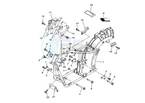 XVS DRAG STAR 250 drawing FRAME