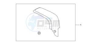 CBR600RRA E drawing CARBON FIBER EXHAUST GUARD