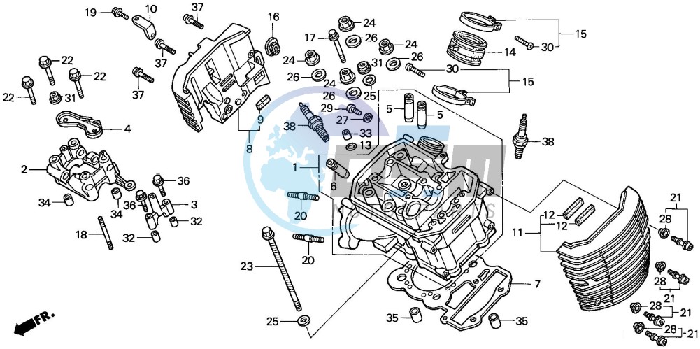 CYLINDER HEAD (FRONT)