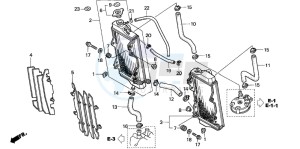 CR125R drawing RADIATOR (CR125R2-4)