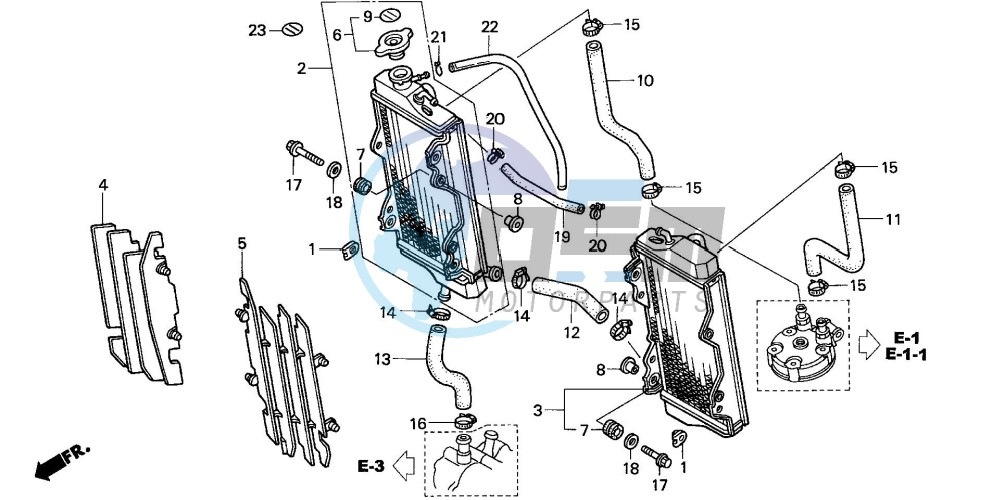 RADIATOR (CR125R2-4)