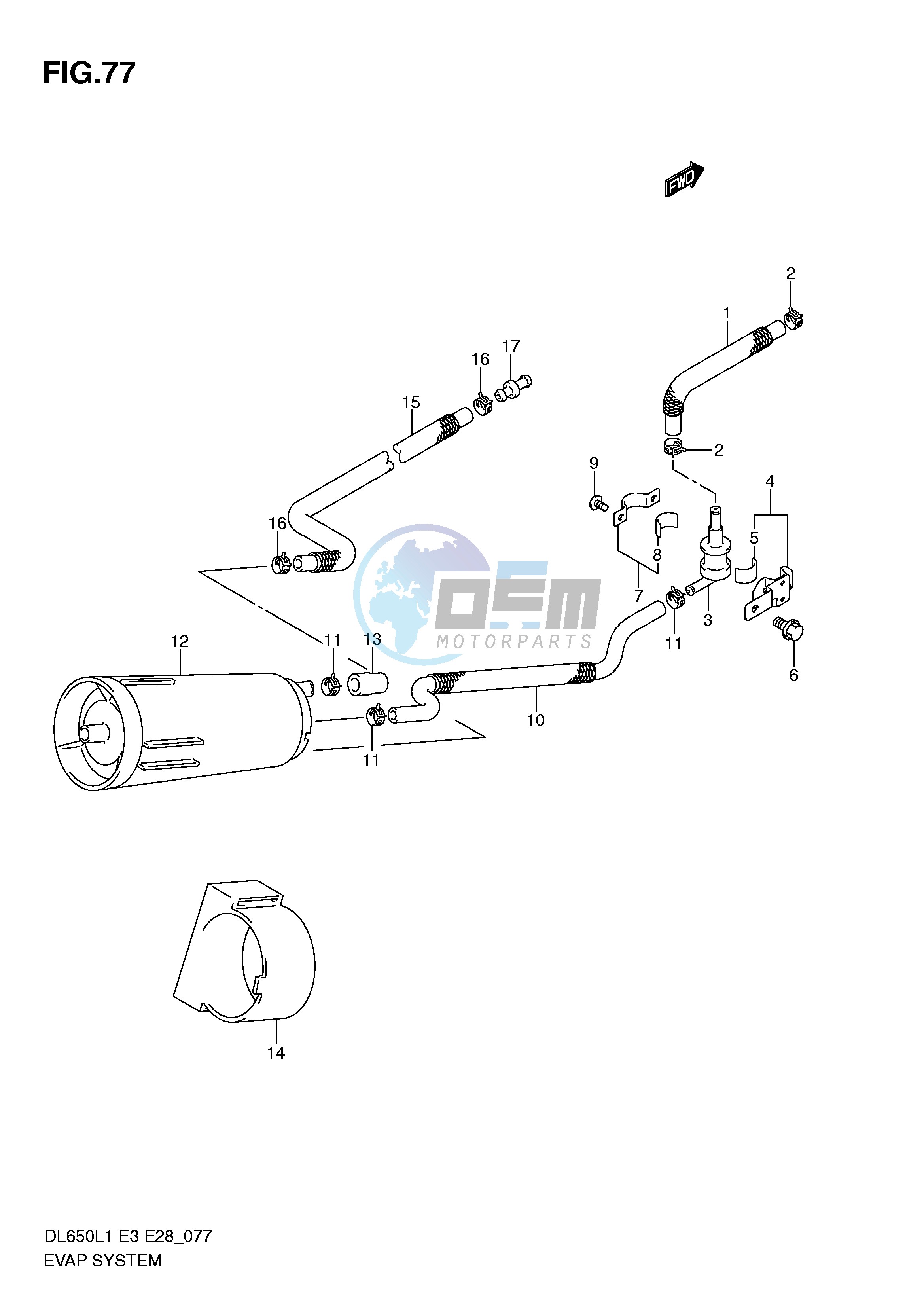 EVAP SYSTEM (DL650AL1 E33)