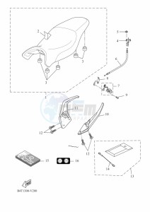 TRACER 700 MTT690-A (B4T1) drawing SEAT