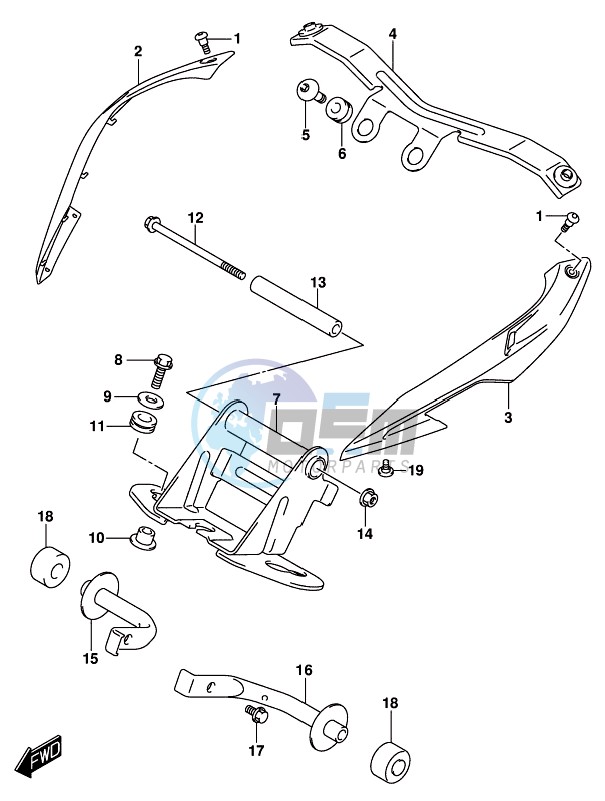 FRONT BRACKET (DL1000AL8 E21) (FOR YVB,YWW)