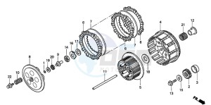 CR125R drawing CLUTCH