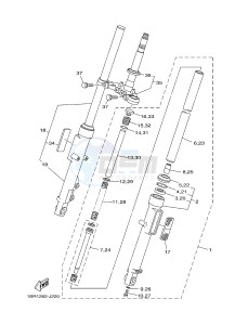 YBR125E (4P2G 4P2H 4P2J) drawing FRONT FORK