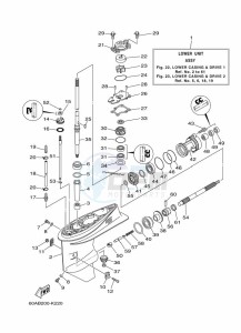 F50DETL drawing LOWER-CASING-x-DRIVE-1