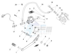 RS4 50 2T E4 (APAC, EMEA) drawing Rear master cylinder