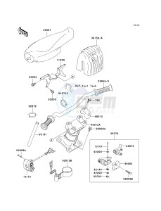 JT 1100 F [1100 STX D.I.] (F1-F2) [1100 STX D.I.] drawing HANDLEBAR