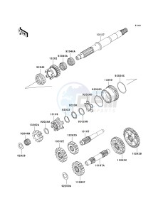 KVF 750 F [BRUTE FORCE 750 4X4I] (F8F) F8F drawing TRANSMISSION