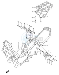 AN250 (E2) Burgman drawing FRAME (MODEL W X Y)