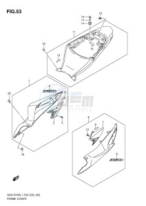 GSX-R750 (E3) drawing FRAME COVER