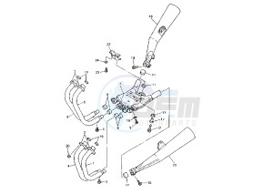 XJR 1200 drawing EXHAUST