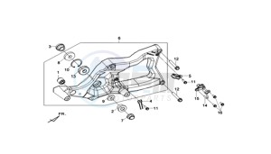 MAXSYM 400I (L8) EU drawing REAR FORK / REAR SUSPENSION