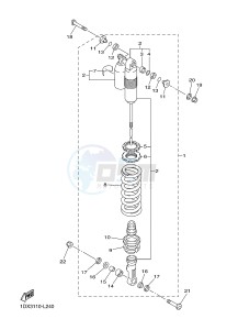 WR450F (1DX3) drawing REAR SUSPENSION