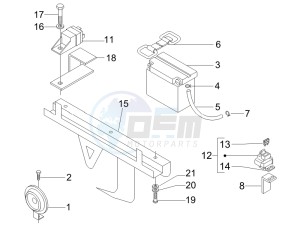 Nexus 250 e3 drawing Remote control switches - Battery - Horn