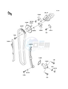 KVF360 4x4 KVF360A7F EU GB drawing Camshaft(s)/Tensioner