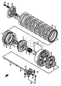 GSX750F (K-T) drawing CLUTCH