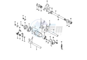 RAPTOR IE 650 drawing GEAR SHIFTING