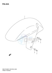 GSX-R1000 (E3-E28) drawing FRONT FENDER (GSX-R1000K2)