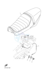 XJR1300C XJR 1300 (2PN1) drawing SEAT