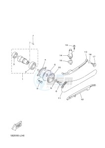 YP250RA EVOLIS 250 ABS (1YS8) drawing CAMSHAFT & CHAIN