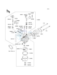 KAF 400 A [MULE 610 4X4] (A6F-AF) A7F drawing CARBURETOR -- CN,US- -