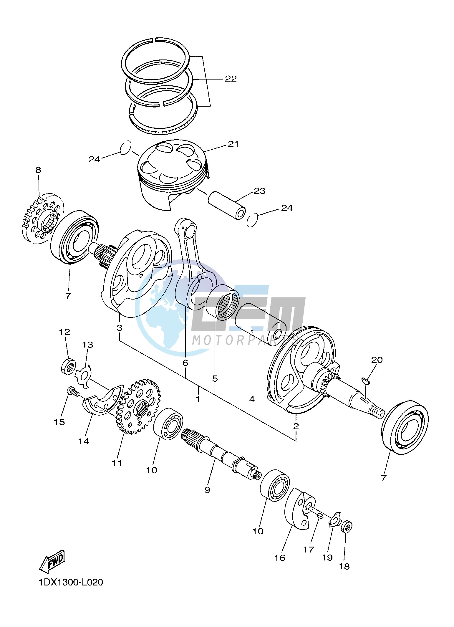 CRANKSHAFT & PISTON